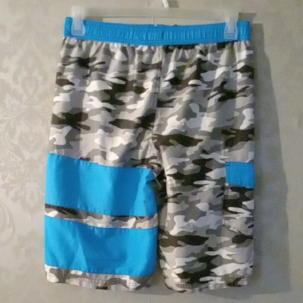 OP Blue and Black Swim Trunks for Stylish Aquatic Adventures